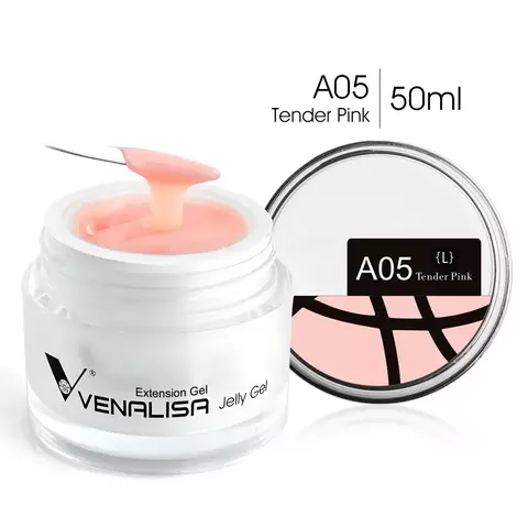 Gel de Extensão Venalisa Jelly Gel – A05 Tender Pink | 50ml