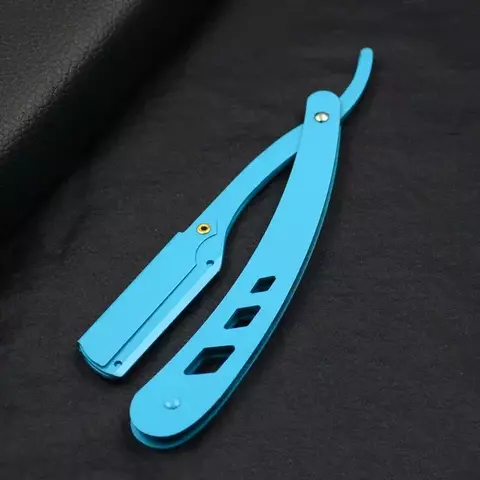 Navalhete Profissional Azul – Estilo, Precisão e Conforto para o Barbeiro Moderno