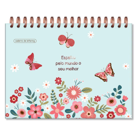 CADERNO DE CRIAÇÃO FLS. PRETAS BORBOLETAS - FINAIDEIA