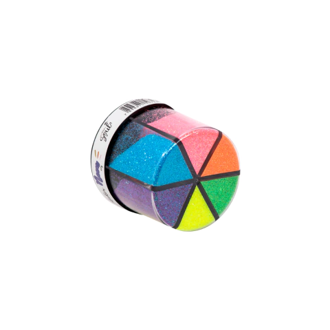 GLITTER SHAKER NEON 60G - 6 CORES na internet