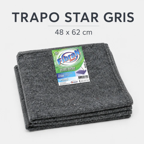 FIBRAN TRAPO GRIS 50X60 COSTURADO (BX60)