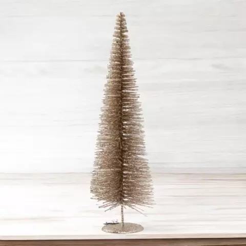 ARBOL RAMAS CON BRILLO CHAMPAGNE