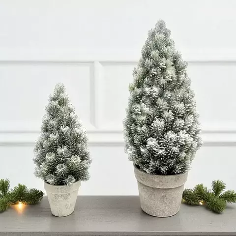 ARBOL PINO NEVADO EN MACETA