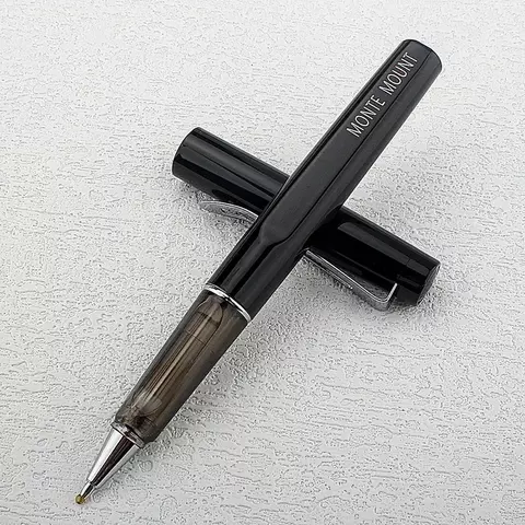 Caneta rollerball de aço inoxidável para homens e mulheres, canetas rollerball