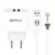 Kit Carregador Dual USB com cabo Lightning 3.1A 20W HS-397 i
