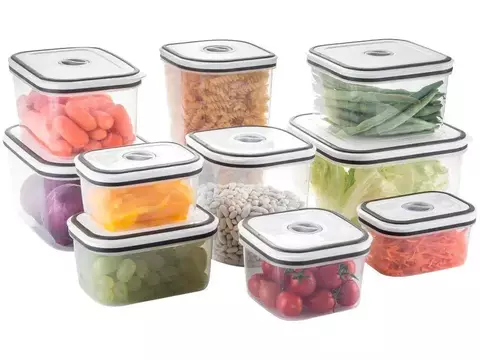 Jogo de Potes de Plástico Hermético 10 Peças - comprar online
