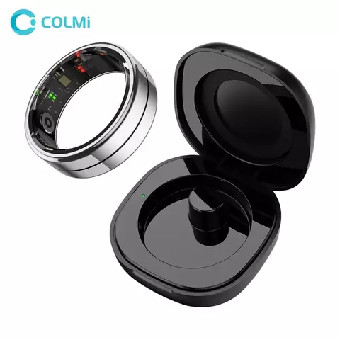 COLMI R07 Smart Ring Homens Mulheres com Estojo de Carregamento, Frequência Card