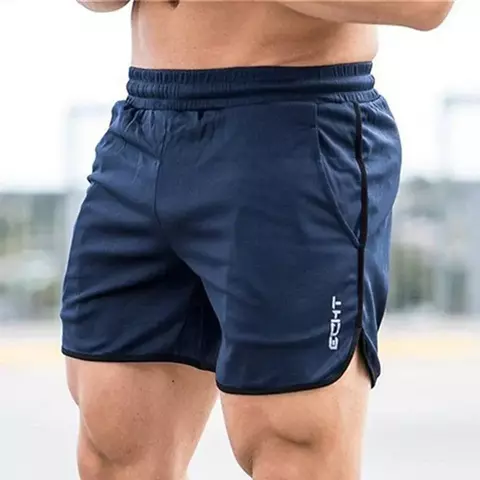 Homens shorts de fitness verão ginásios treino masculino respirável