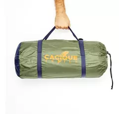 Imagen de Carpa Cacique Igloo Trail 6 Seis Personas - Amplio Abside Verde Oliva / Gris