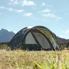 Carpa Cacique Igloo Trail 6 Seis Personas - Amplio Abside Verde Oliva / Gris - comprar online