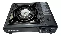 Anafe Cocina Portatil Brogas Para Camping Con Maletin Color Negro en internet