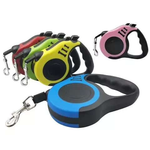 Coleira Retrátil Automática para Cães – 3m e 5m, Ideal para Pets Pequenos, Médios e Grandes - comprar online