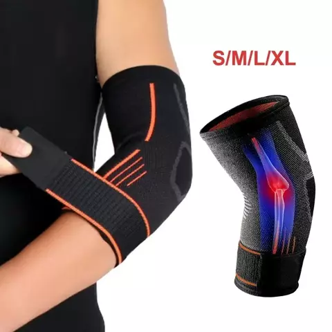 Suporte de Cotovelo Fitness – Manga de Compressão para Alongamento e Tendinite - comprar online