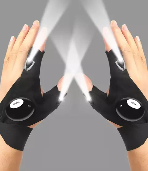 Luva Meio Dedo LED – Para Pesca, Ciclismo, Corrida e Uso ao Ar Livre - comprar online