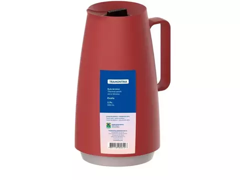 Bule de Chá e Café de Plástico Vermelho 500ml Tramontina Exata