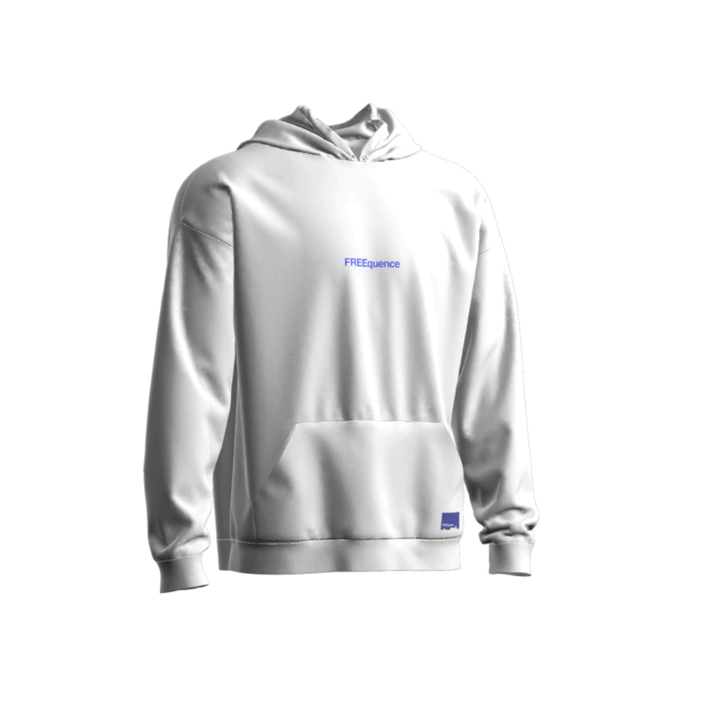 HOODIE FREEQUENCE con Tecnología Frecuencial Blanco