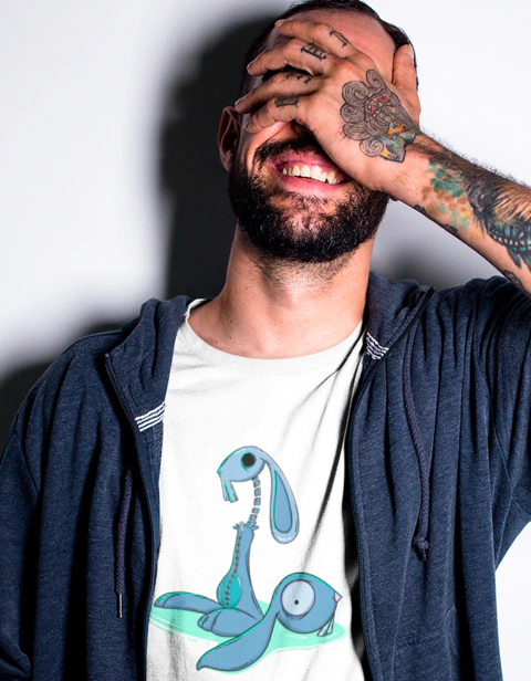 Playera Zombunnie Calavera de algodón para hombre