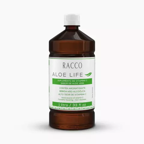 IOS Aloe Life - Suplemento Pronto para Beber com Vitamina C - Sabor Aloe Vera Racco, 1l SKU: 949