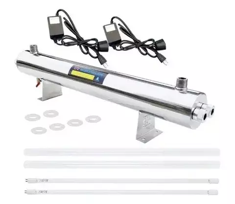 Lampara Luz Ultravioleta 110 Watts Acero Inoxidable 90 Lpm Acero