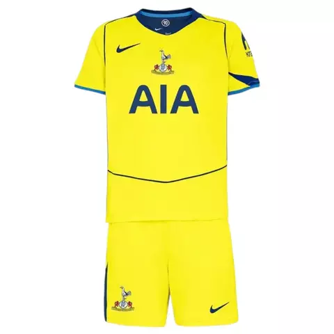 Kit Infantil Tottenham III 25/26 - Nike - Amarelo e azul