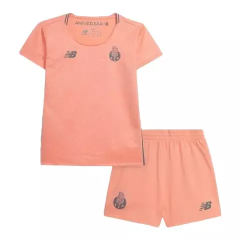 Kit Infantil Porto Edição especial Mundial de Clubes II 25/26 - New Balance - Rosa com detalhes em azul