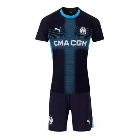 Kit Infantil Olympique Marseille II 25/26 - Puma - Azul