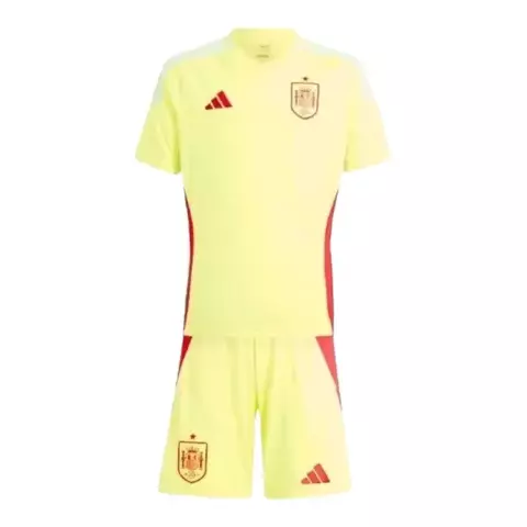 Kit Infantil Seleção Espanha II 24/25 - Adidas - Amarela