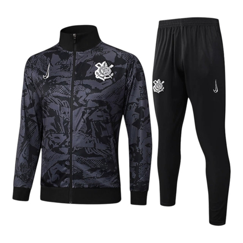 Conjunto Corinthians 25/26 - Masculino Nike - Preto com detalhes em cinza