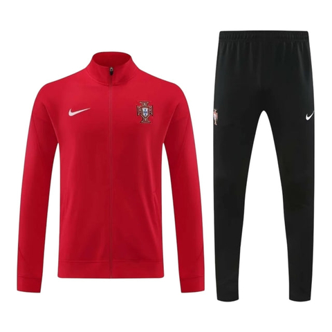 Conjunto Seleção Portugal Treino 24/25 - Masculino Nike - Vermelho