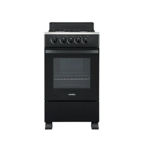 Cocina A Gas Sansei Essential 50 Cm Negra Multigas Negro