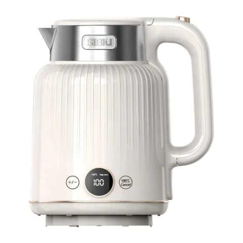 Pava Eléctrica Sibiu Acero Inoxidable 1.5lt Pantalla Digital