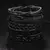 Dark Vibe – 5 Pulseiras Trançadas de Couro Preto Unissex - comprar online