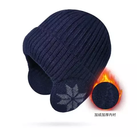 SnowGuard – Gorro de Inverno com Forro de Pelúcia e Proteção de Orelha
