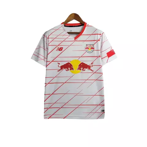 Camisa Red Bull Bragantino I 23/24 - Torcedor New Balance Masculina - Branca com detalhes em vermelho - comprar online