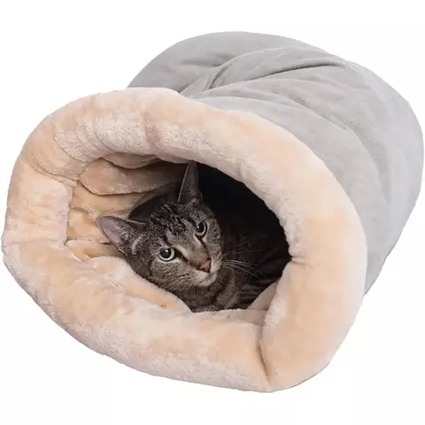 Saco de dormir para gatos, outono e inverno, semi-fechado, ninho para gatos, que