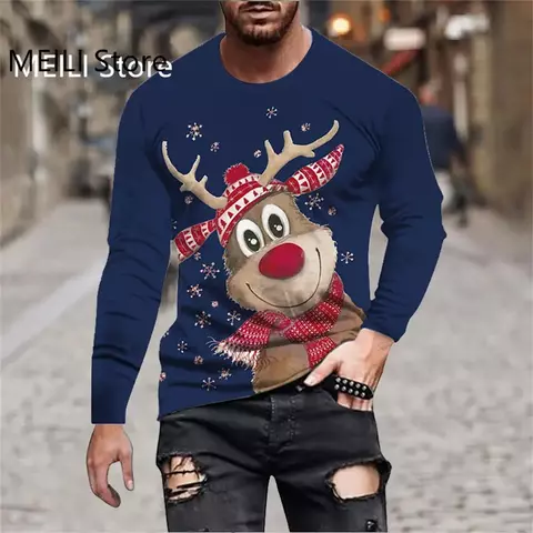 Camisetas dos homens natal