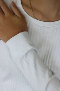 Blusa Cotton Rib Branca na internet