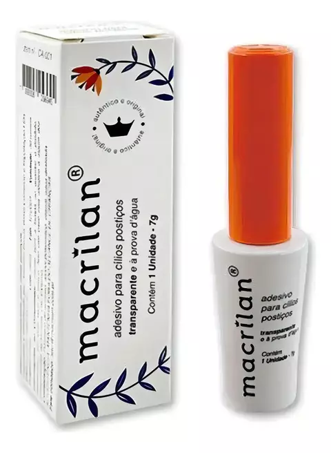 Cola P/ Cílios Postiços Macrilan Cor Transparente