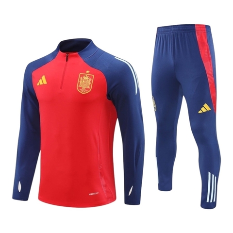 Conjunto Seleção Espanha Treino 24/25 - Masculino Nike - Azul e vermelho