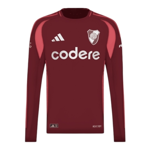 Camisa River Plate II manga longa 24/25 - Torcedor Adidas Masculina - Vermelha