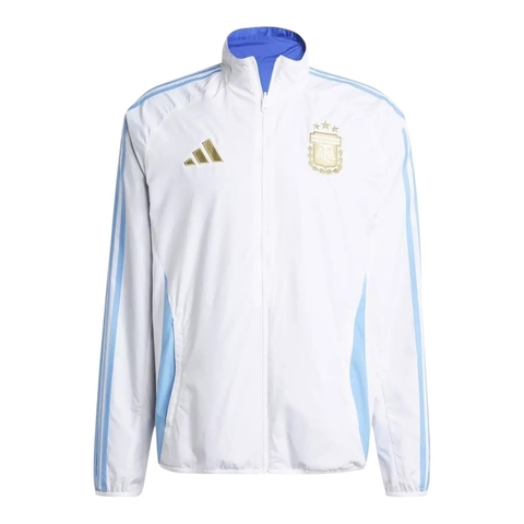 Jaqueta Corta-Vento Seleção Argentina I 24/25 - Masculina Adidas - Branca e azul