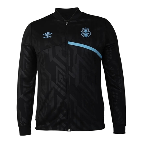 Jaqueta Corta-Vento Grêmio 25/26 - Masculina Umbro - Preta com detalhes em azul