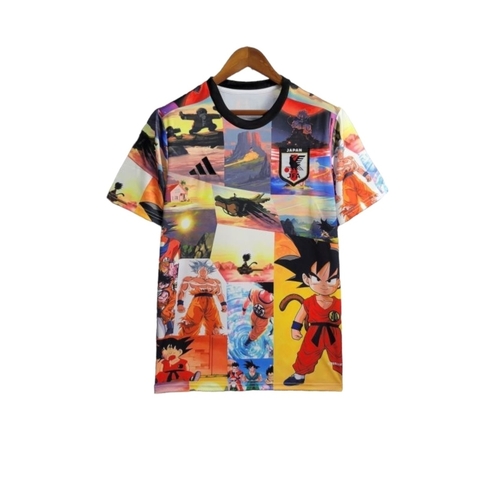 Camisa Japão Edição especial Dragon Ball 24/25 - Torcedor Adidas Masculina - Multicolorida com desenhos do Dragon Ball