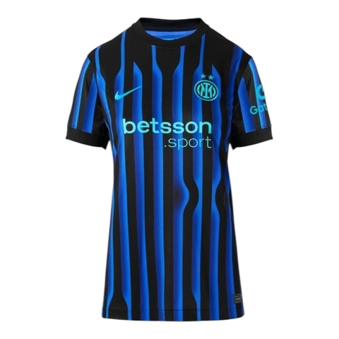 Camisa Inter de Milão I 25/26 - Torcedor Nike Feminina - Azul e preta