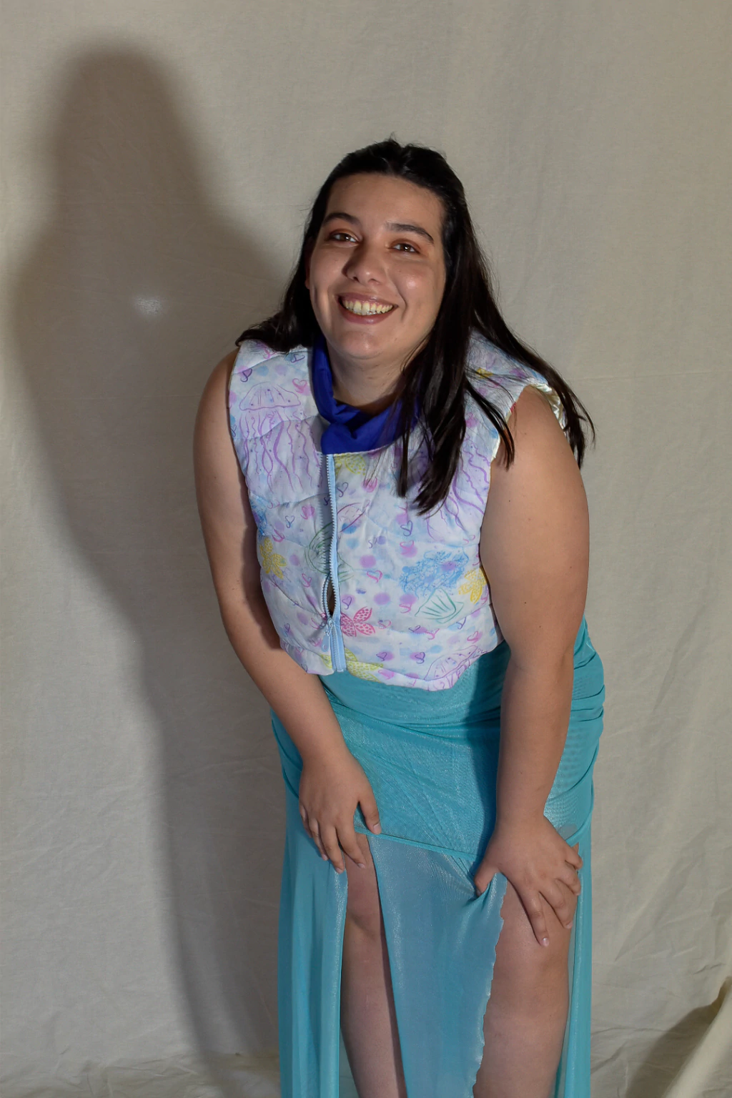 Chaleco Matelasse Irregular Talle Medio