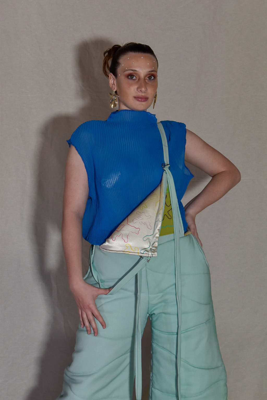 Blusa Sin Mangas Talle Medio