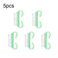 Imagem do Novo 1/5 pçs escova de unhas acrílicas cor rosa arte manicure prego remover po