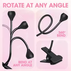 Secador de unhas luz uv lâmpada do prego 395nm comprimento de onda clip-on mesa - comprar online