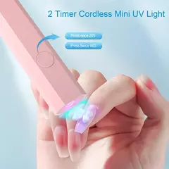 Yikoolin conveniente portátil lâmpada secador de unhas uv/led cura de unhas to