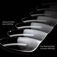 120 pçs capa completa imprensa em dicas de unhas stiletto amêndoa caixão quad - Nail Design Lab